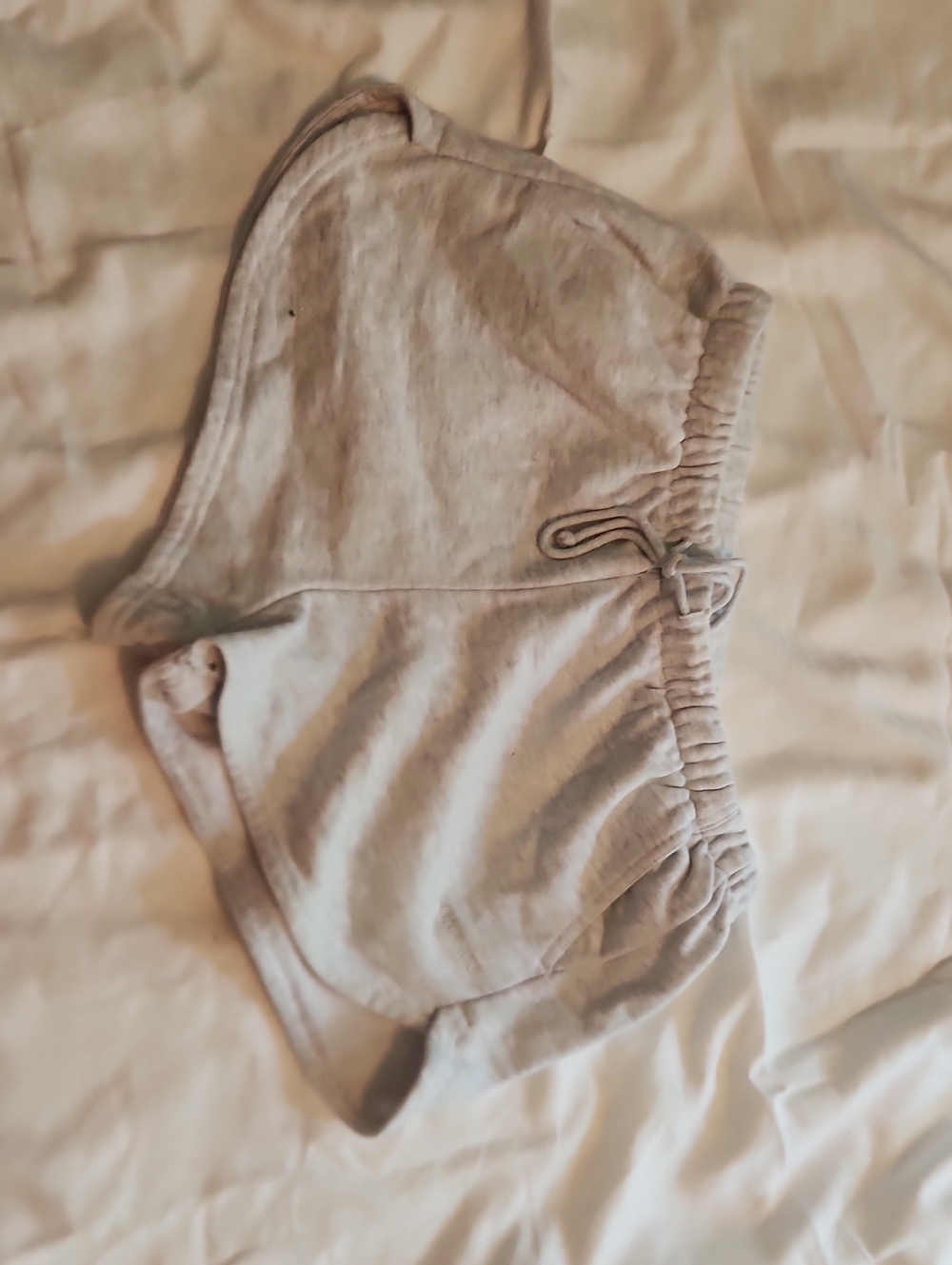 Garage Light Gray Girls Cotton Drawstring Shorts